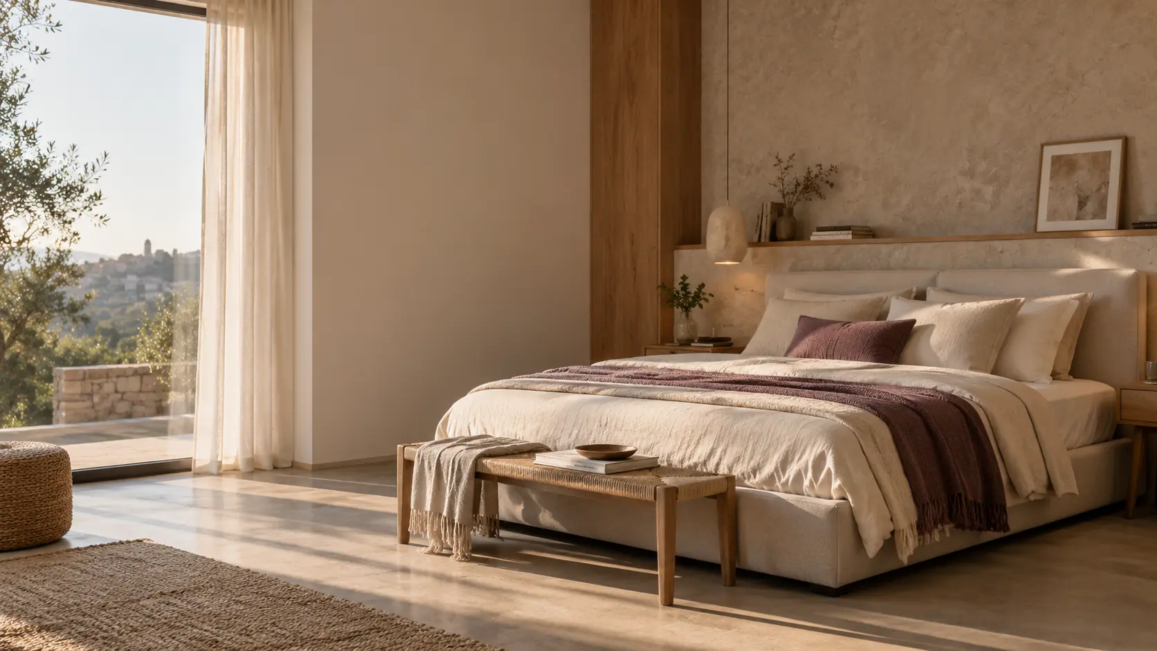 Dormitorio Neodescanso iluminado con luz natural